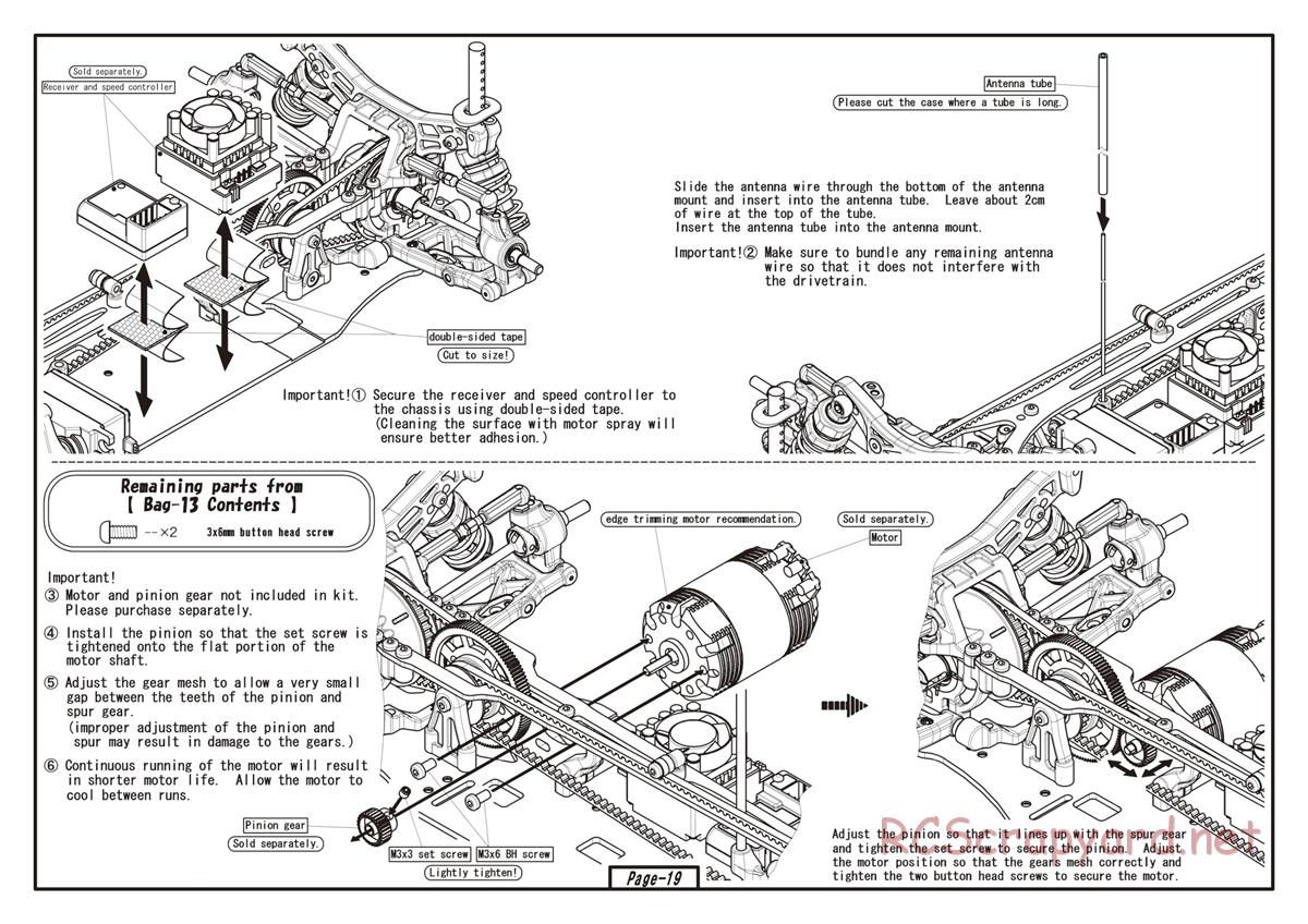 Yokomo - MR-4TC BD7 ver.RS - Manual - Page 19