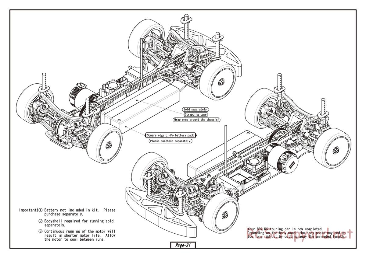 Yokomo - MR-4TC BD7 ver.RS - Manual - Page 21