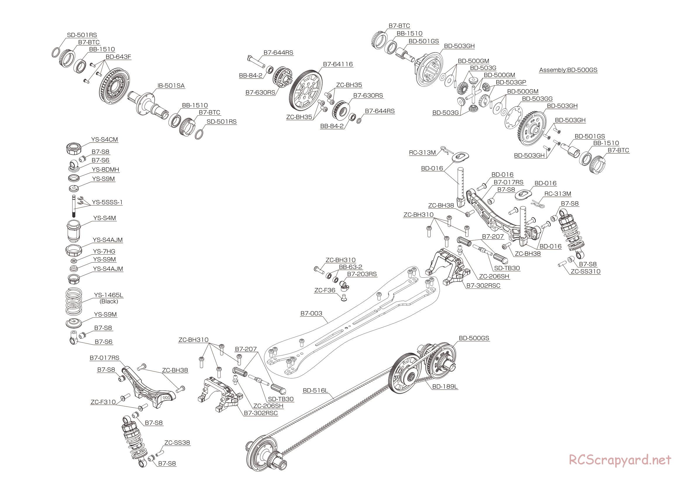 Yokomo - MR-4TC BD7 ver.RS - Exploded View - Page 24