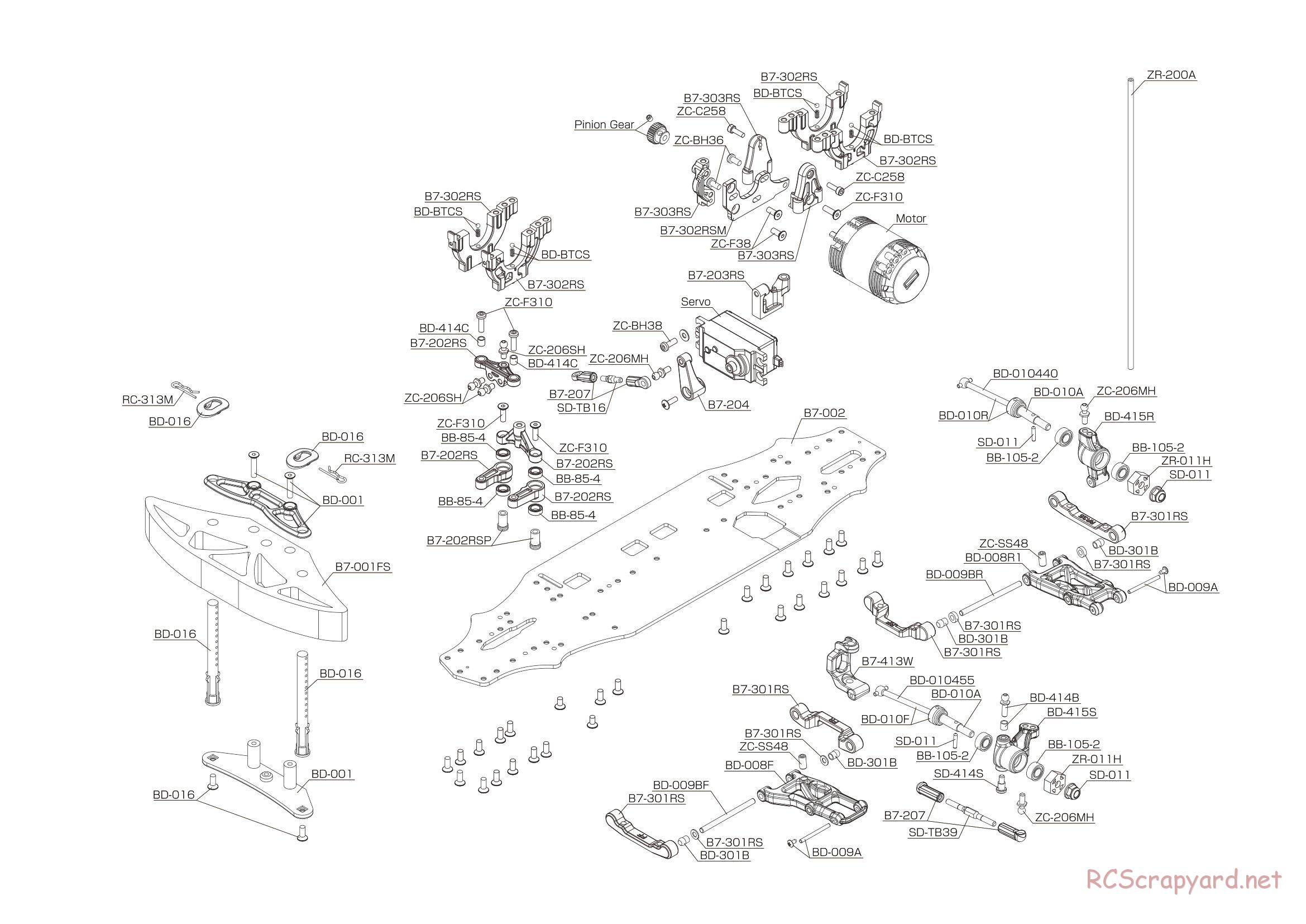 Yokomo - MR-4TC BD7 ver.RS - Exploded View - Page 25