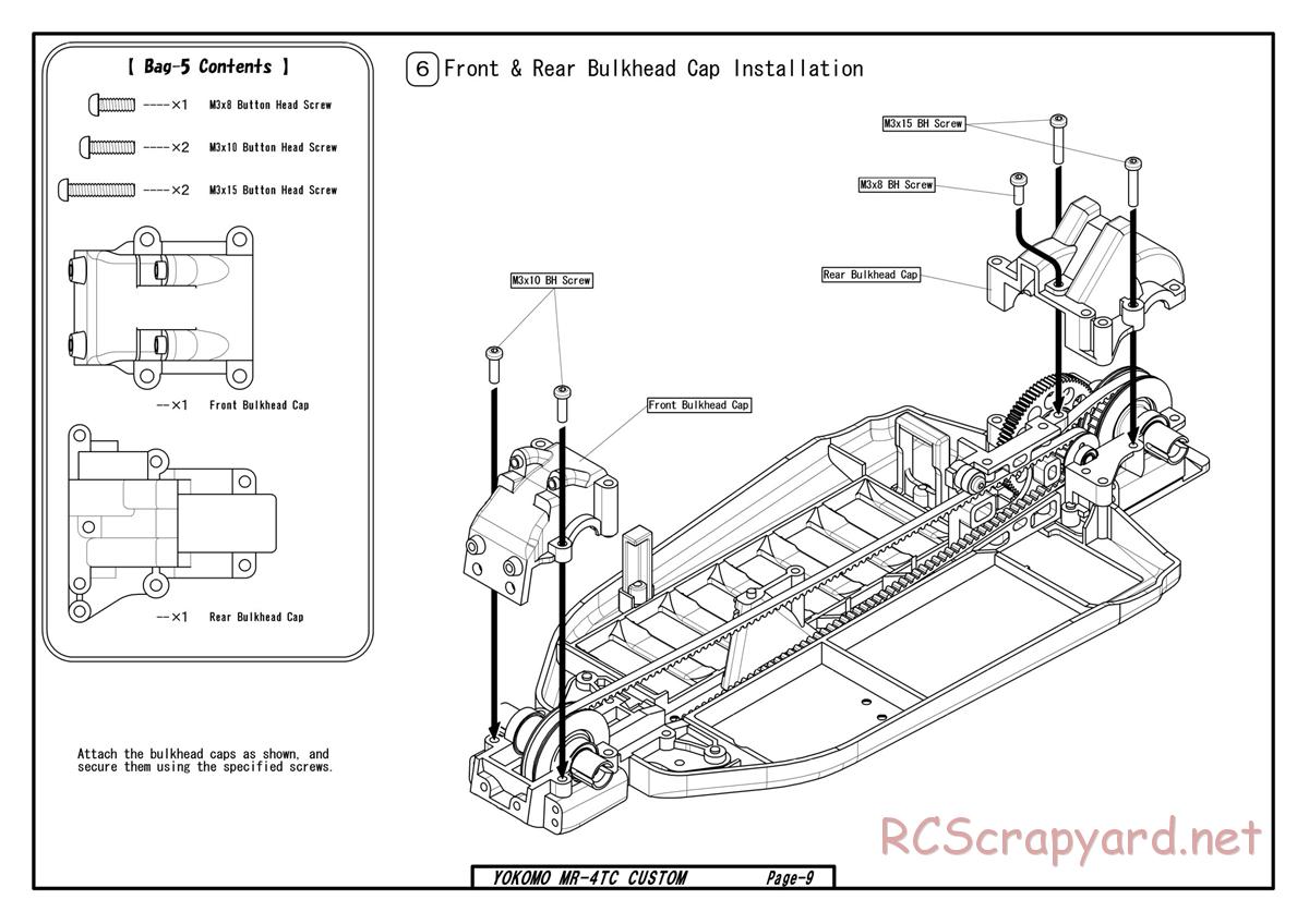 Yokomo - MR-4TC Custom - Manual - Page 9