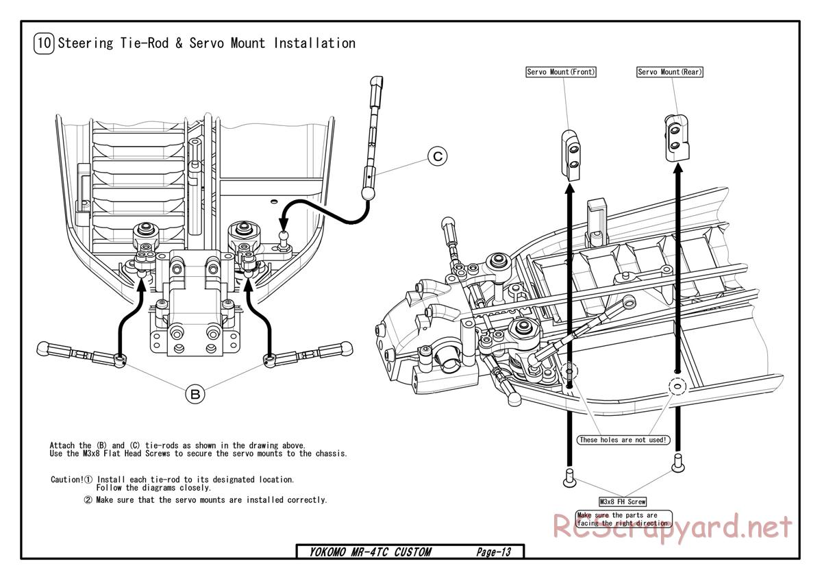 Yokomo - MR-4TC Custom - Manual - Page 13