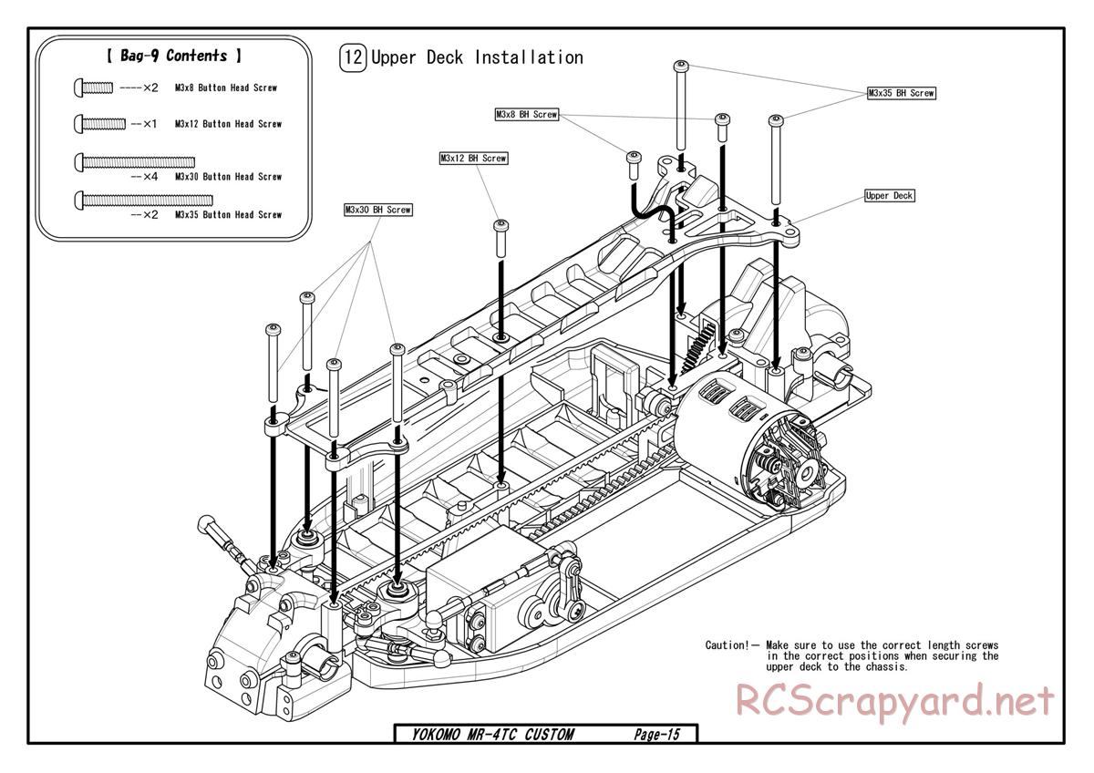 Yokomo - MR-4TC Custom - Manual - Page 15