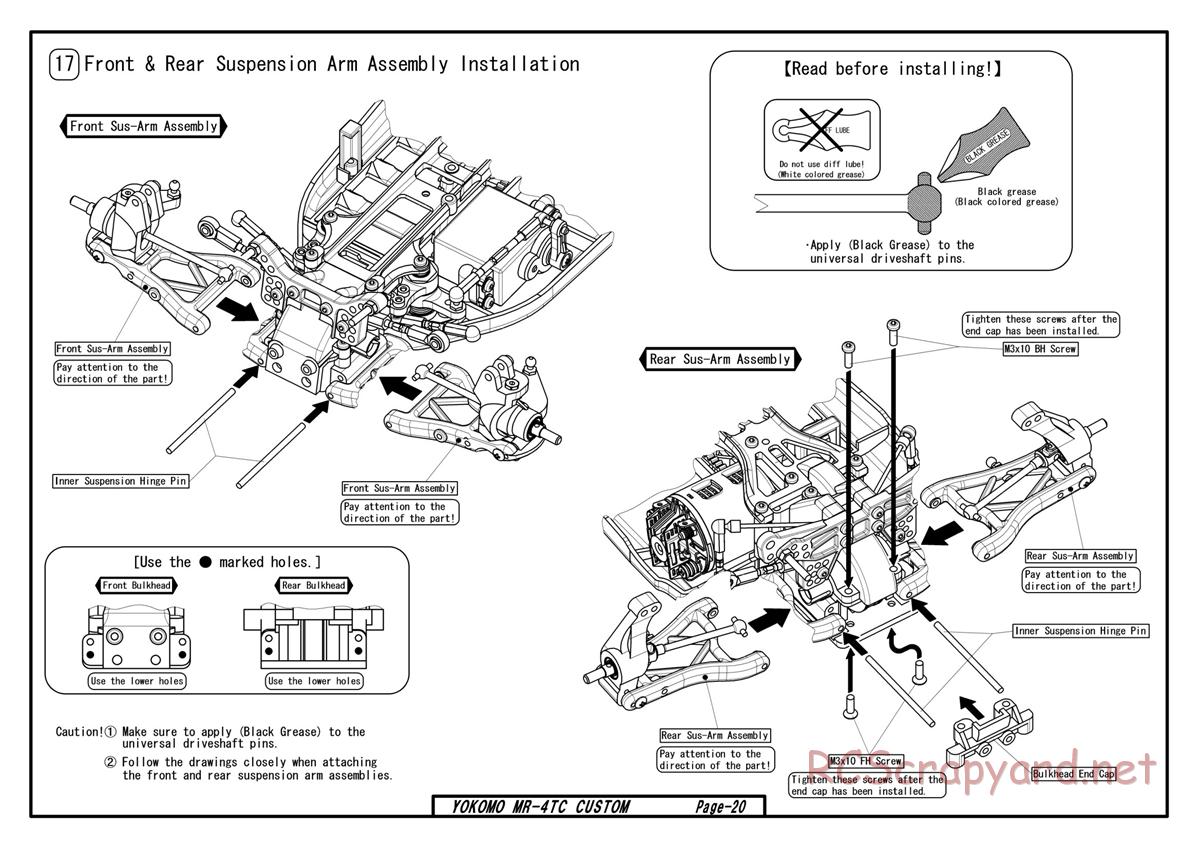 Yokomo - MR-4TC Custom - Manual - Page 20