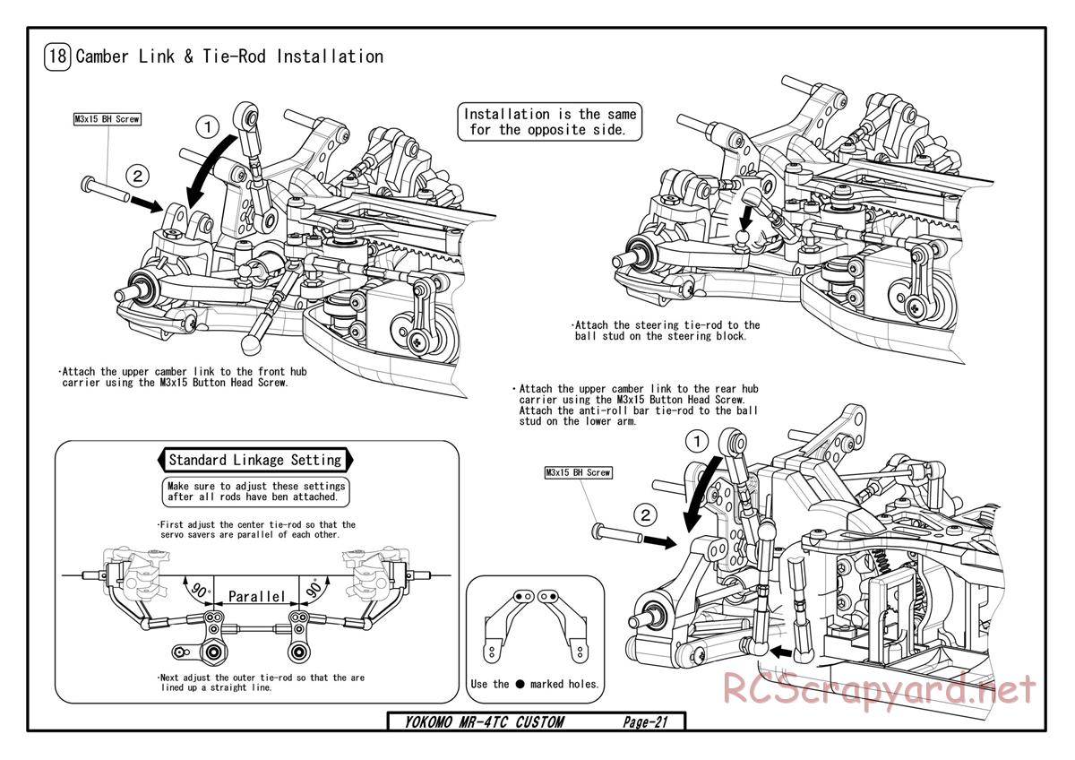 Yokomo - MR-4TC Custom - Manual - Page 21