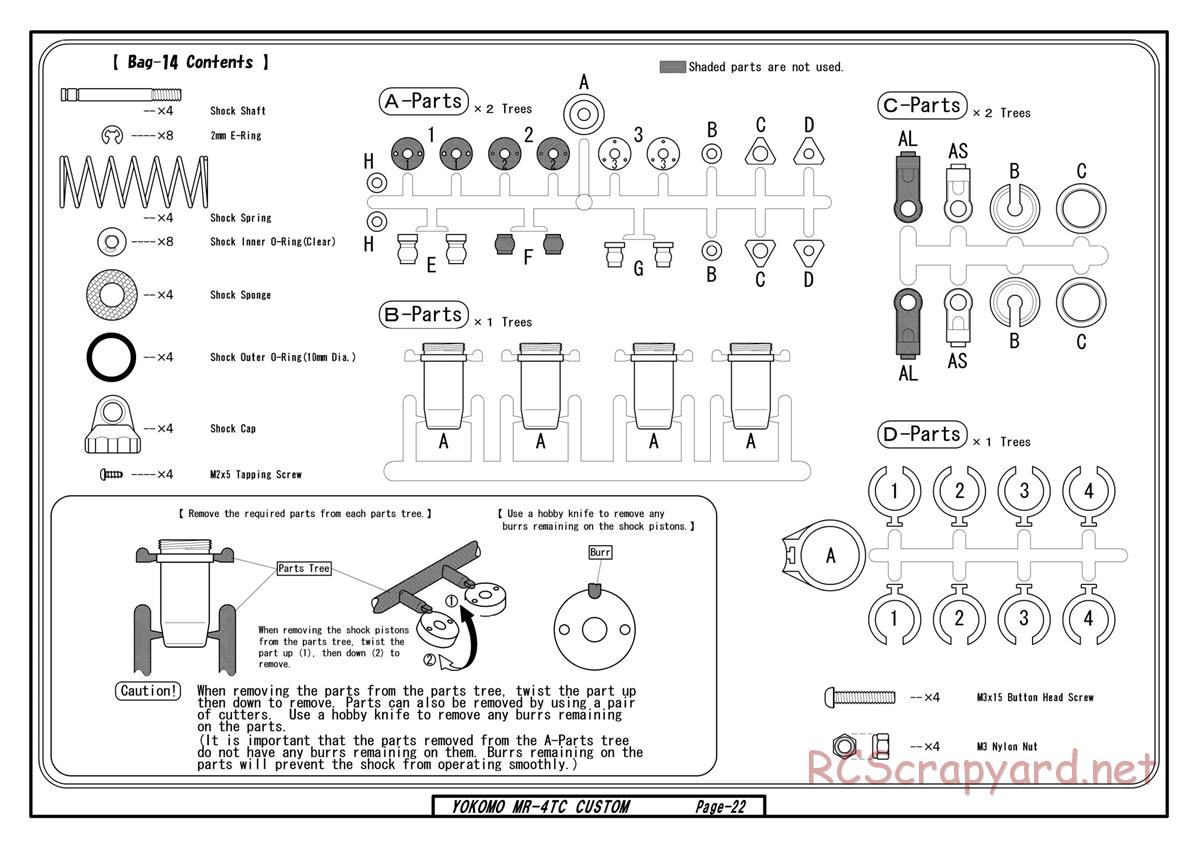 Yokomo - MR-4TC Custom - Manual - Page 22