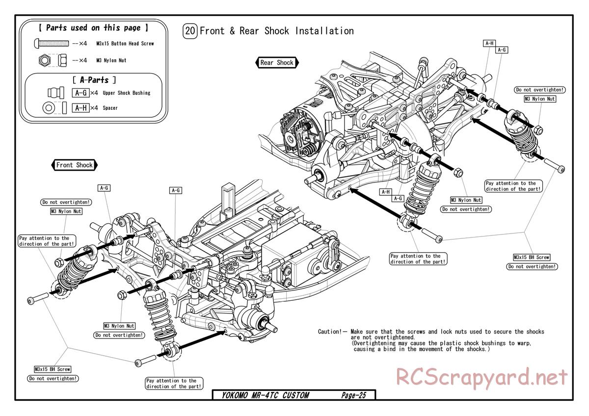 Yokomo - MR-4TC Custom - Manual - Page 25