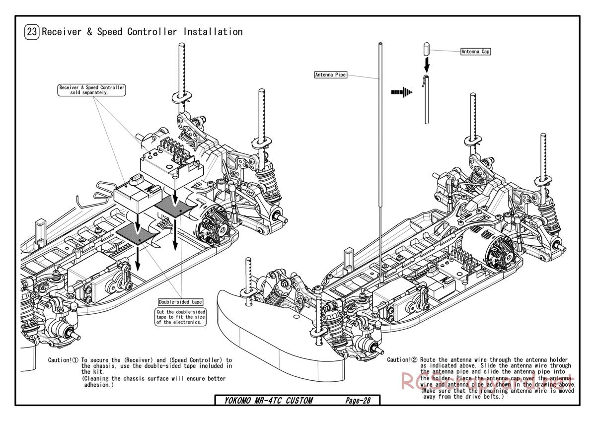 Yokomo - MR-4TC Custom - Manual - Page 28