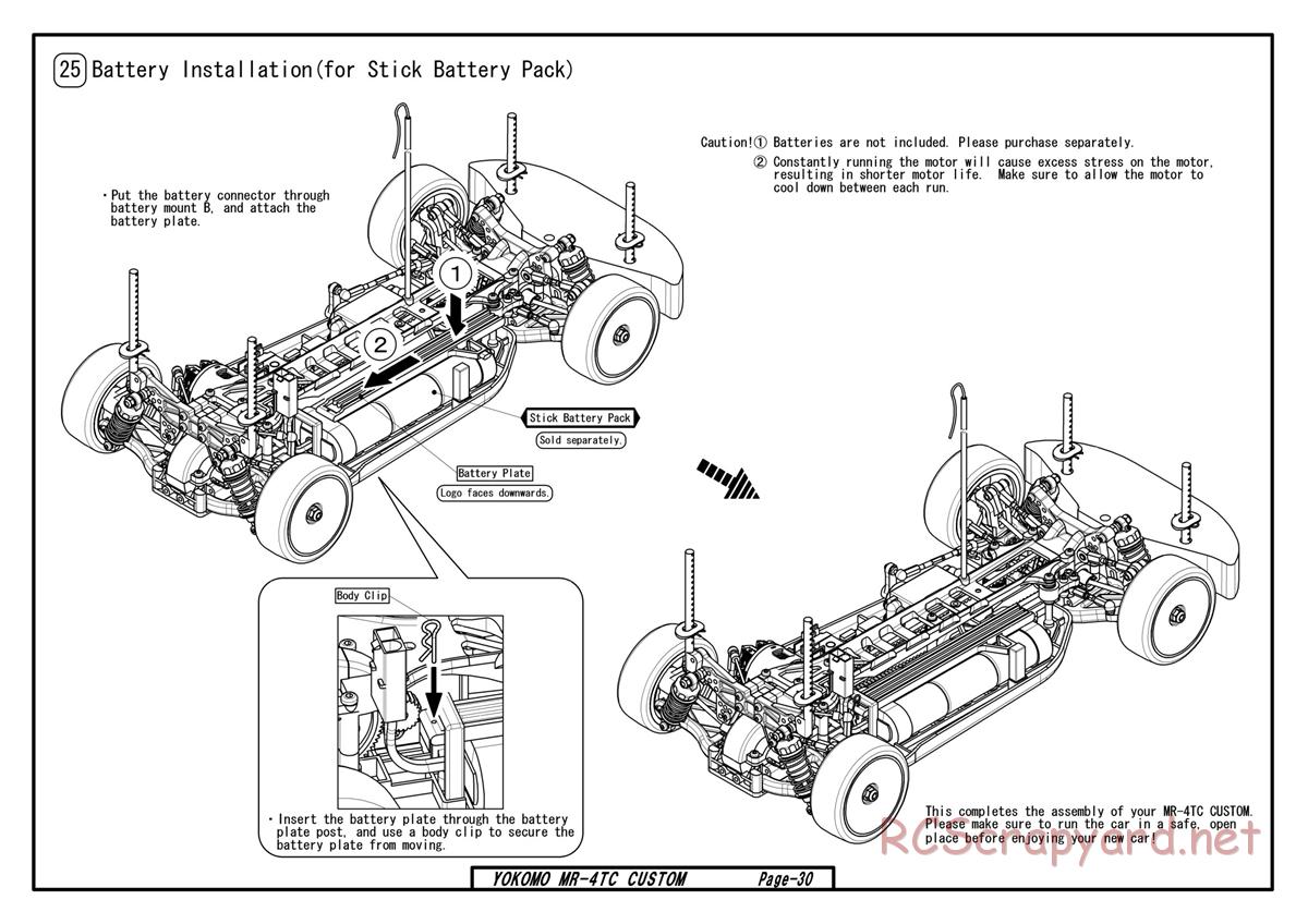 Yokomo - MR-4TC Custom - Manual - Page 30