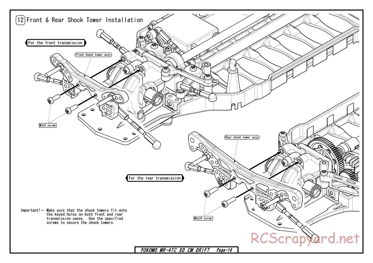 Yokomo - MR-4TC SD CM Drift - Manual - Page 12