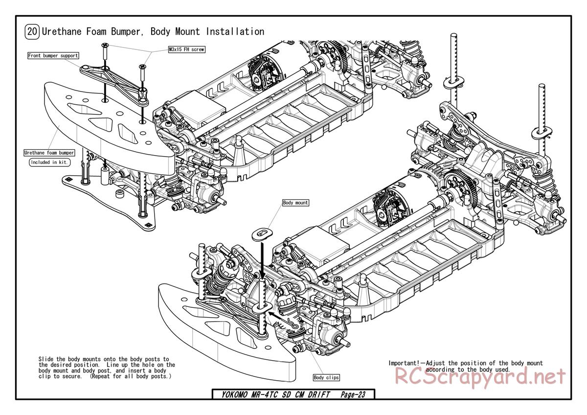Yokomo - MR-4TC SD CM Drift - Manual - Page 21