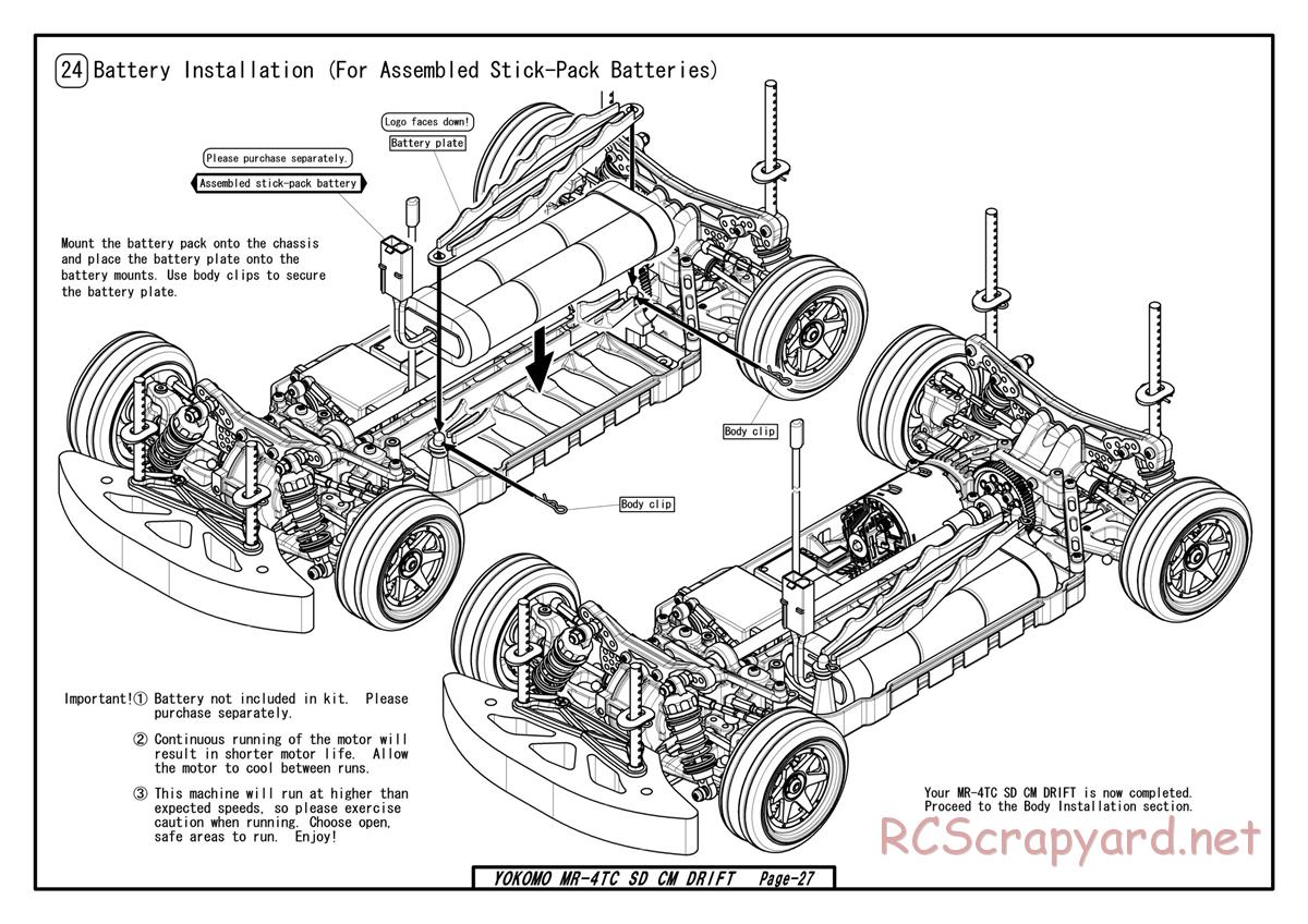 Yokomo - MR-4TC SD CM Drift - Manual - Page 25