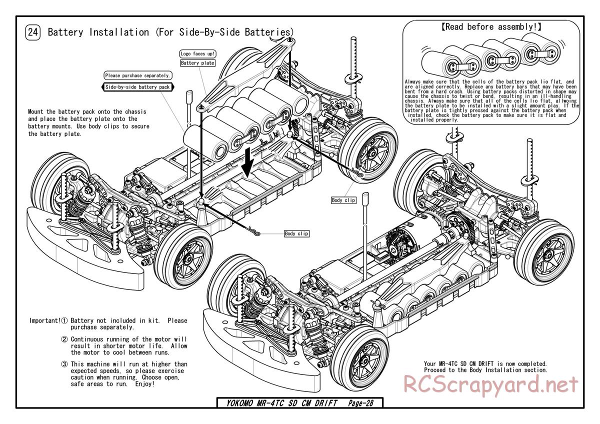 Yokomo - MR-4TC SD CM Drift - Manual - Page 26