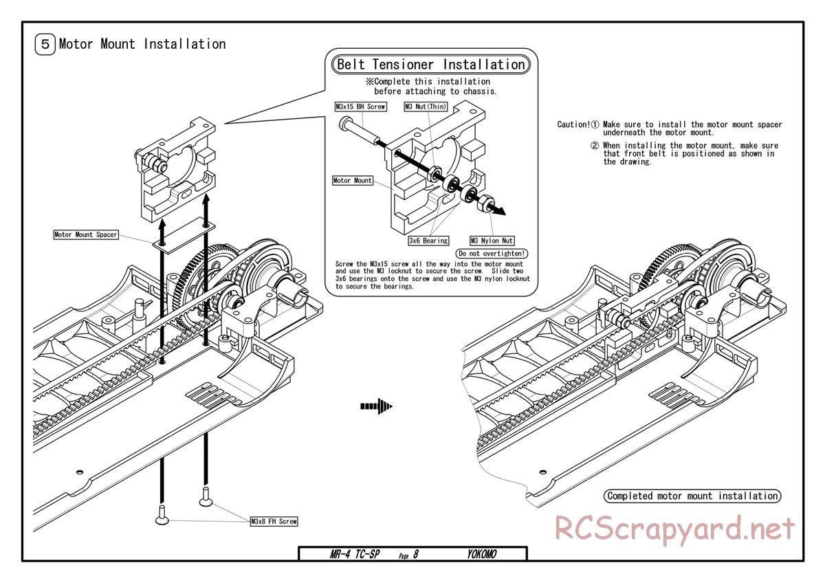 Yokomo - MR-4TC Special - Manual - Page 8