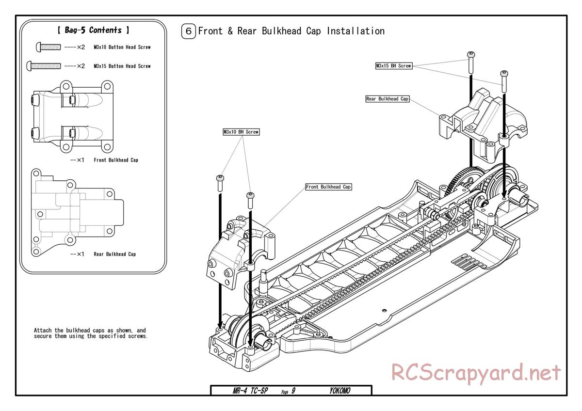 Yokomo - MR-4TC Special - Manual - Page 9