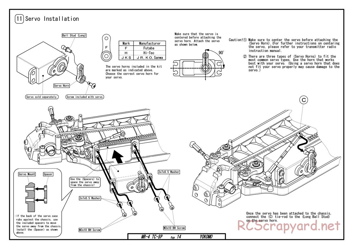 Yokomo - MR-4TC Special - Manual - Page 14