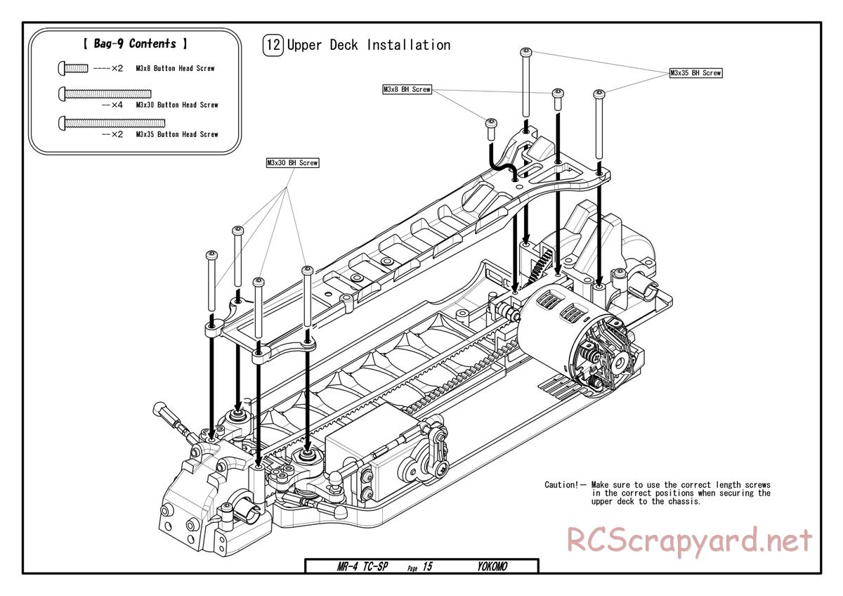 Yokomo - MR-4TC Special - Manual - Page 15