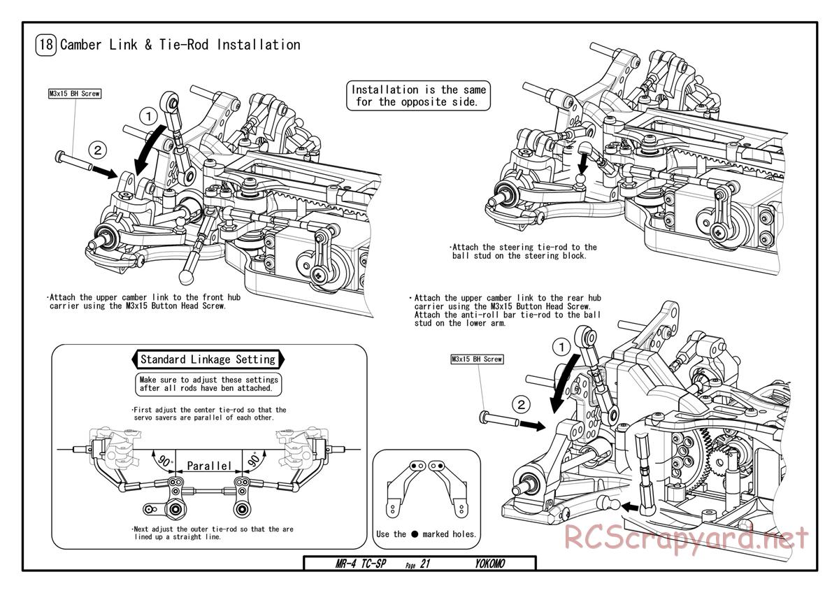 Yokomo - MR-4TC Special - Manual - Page 21