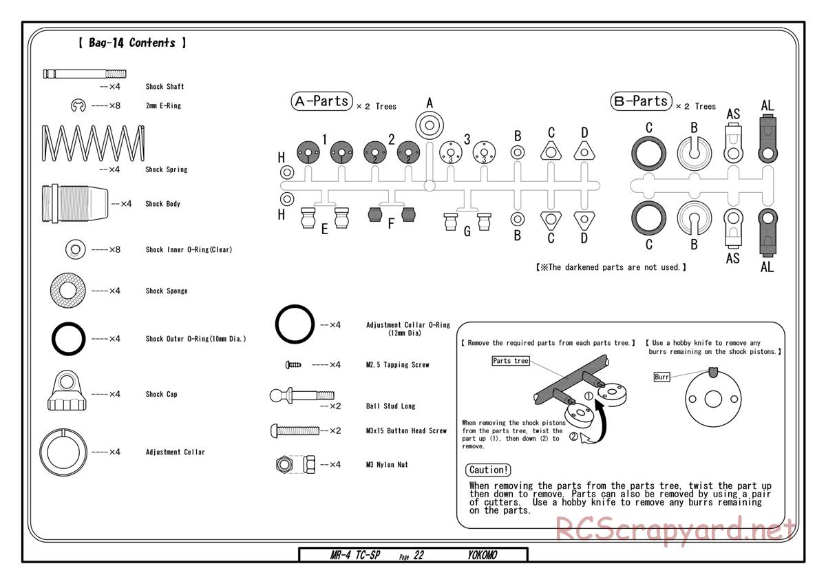 Yokomo - MR-4TC Special - Manual - Page 22