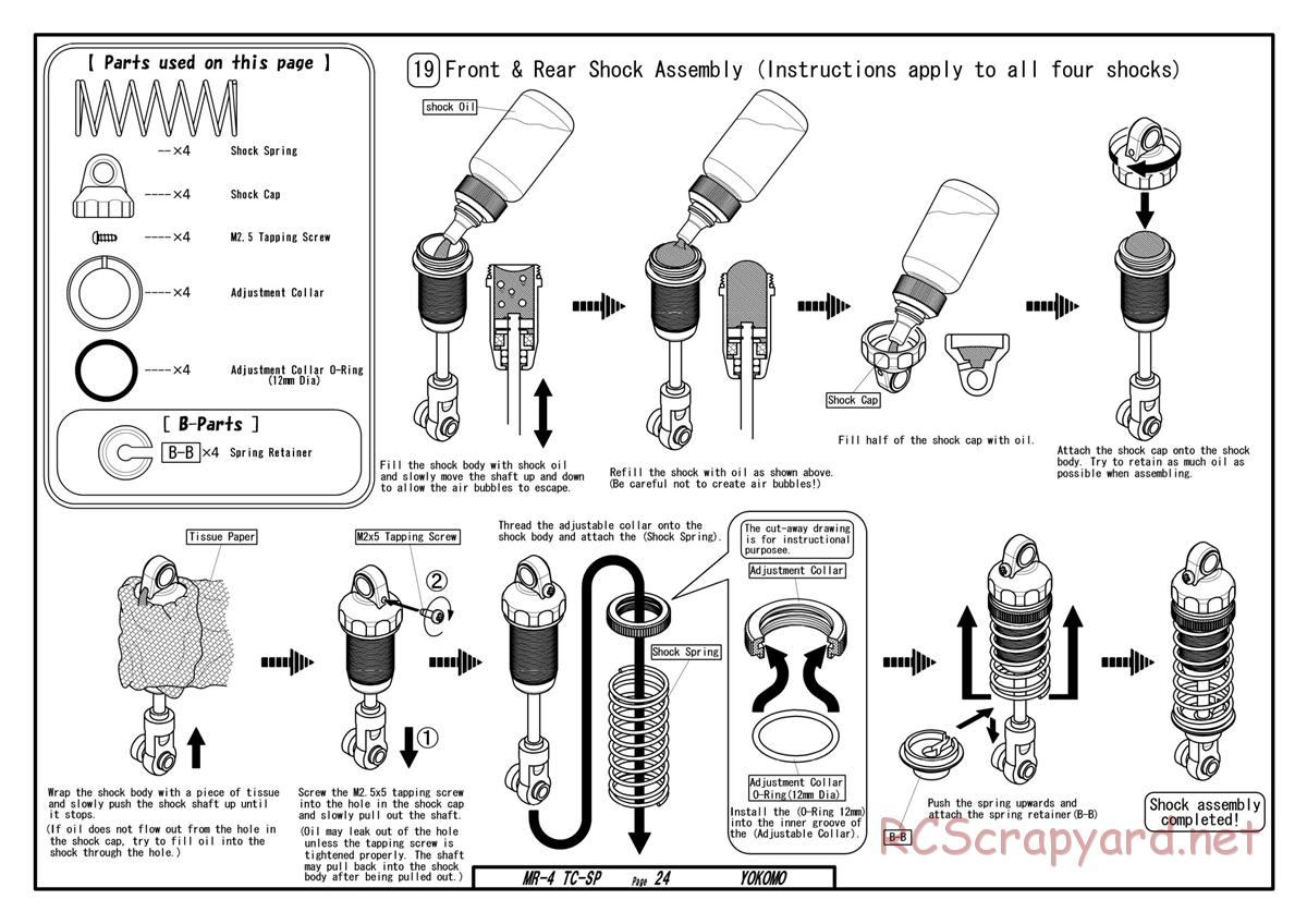 Yokomo - MR-4TC Special - Manual - Page 24