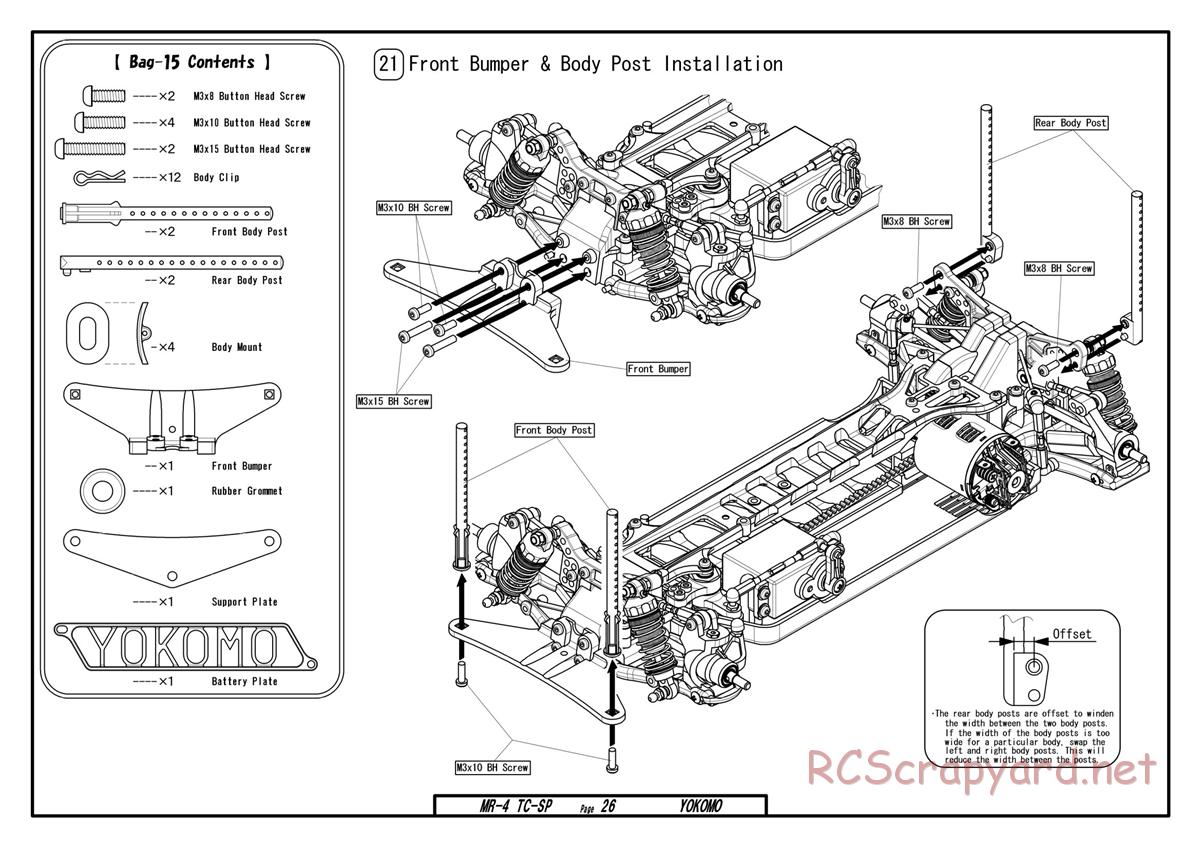 Yokomo - MR-4TC Special - Manual - Page 26