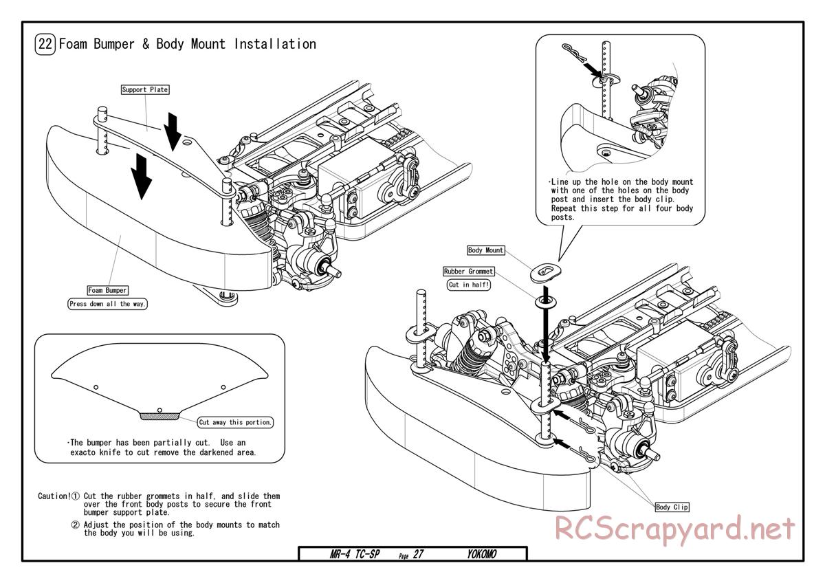 Yokomo - MR-4TC Special - Manual - Page 27