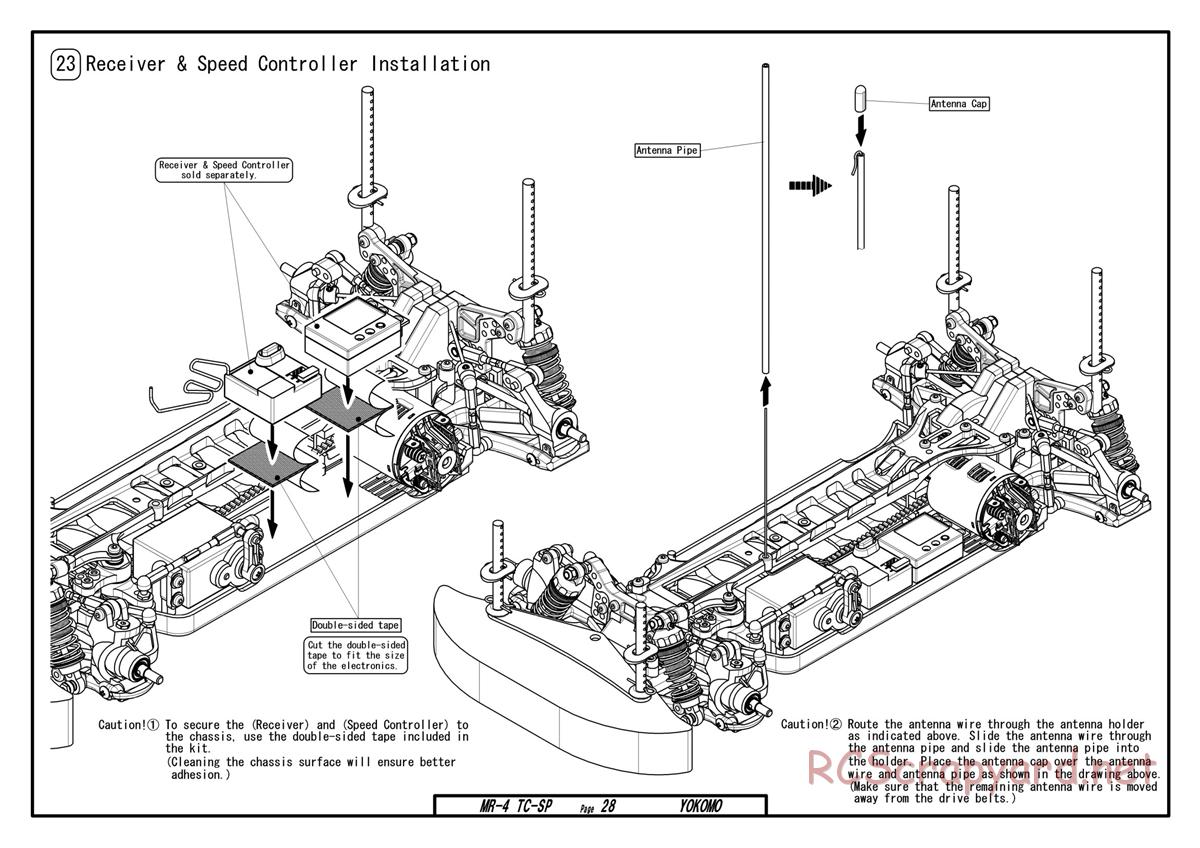 Yokomo - MR-4TC Special - Manual - Page 28