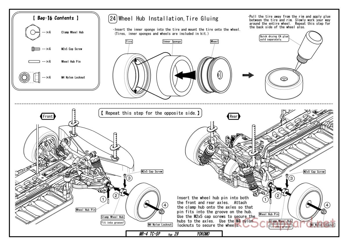 Yokomo - MR-4TC Special - Manual - Page 29