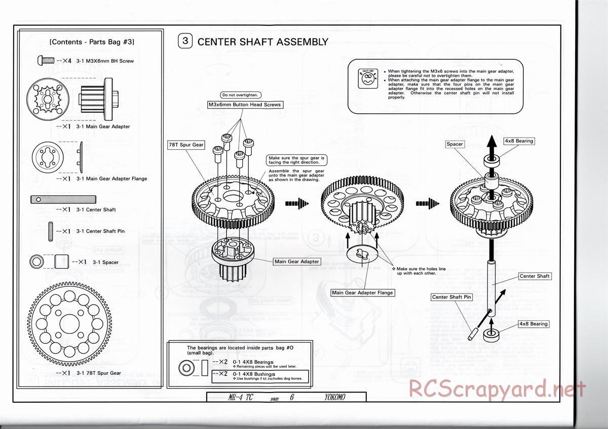 Yokomo - MR-4TC - Manual - Page 6