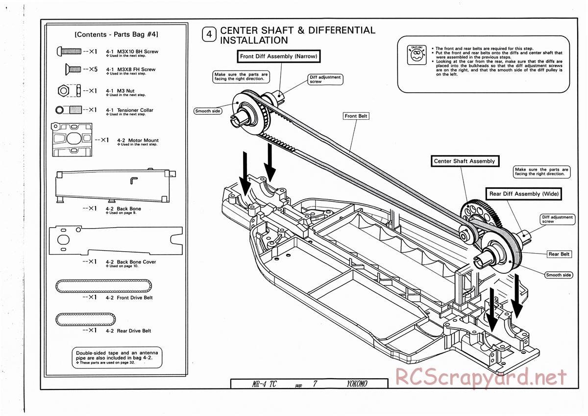 Yokomo - MR-4TC - Manual - Page 7