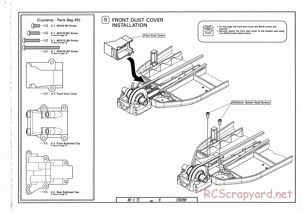 Yokomo - MR-4TC - Manual - Page 8