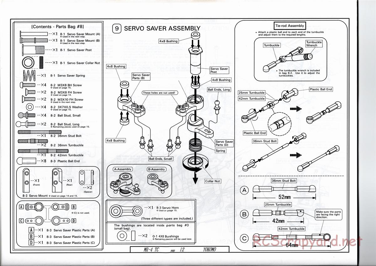 Yokomo - MR-4TC - Manual - Page 12