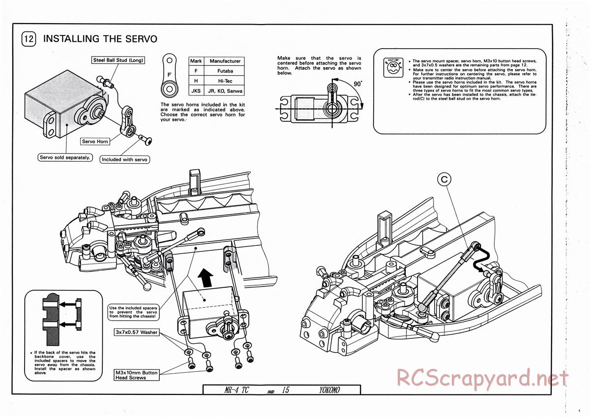 Yokomo - MR-4TC - Manual - Page 15