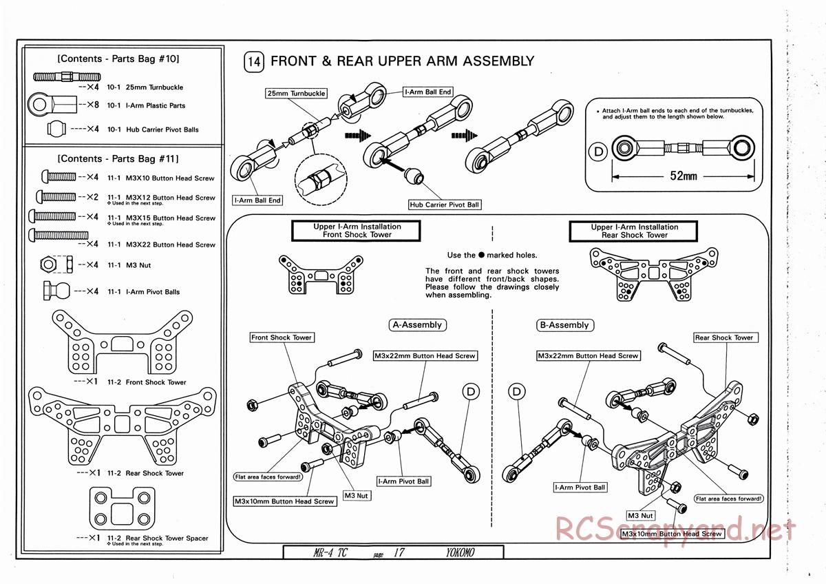 Yokomo - MR-4TC - Manual - Page 17