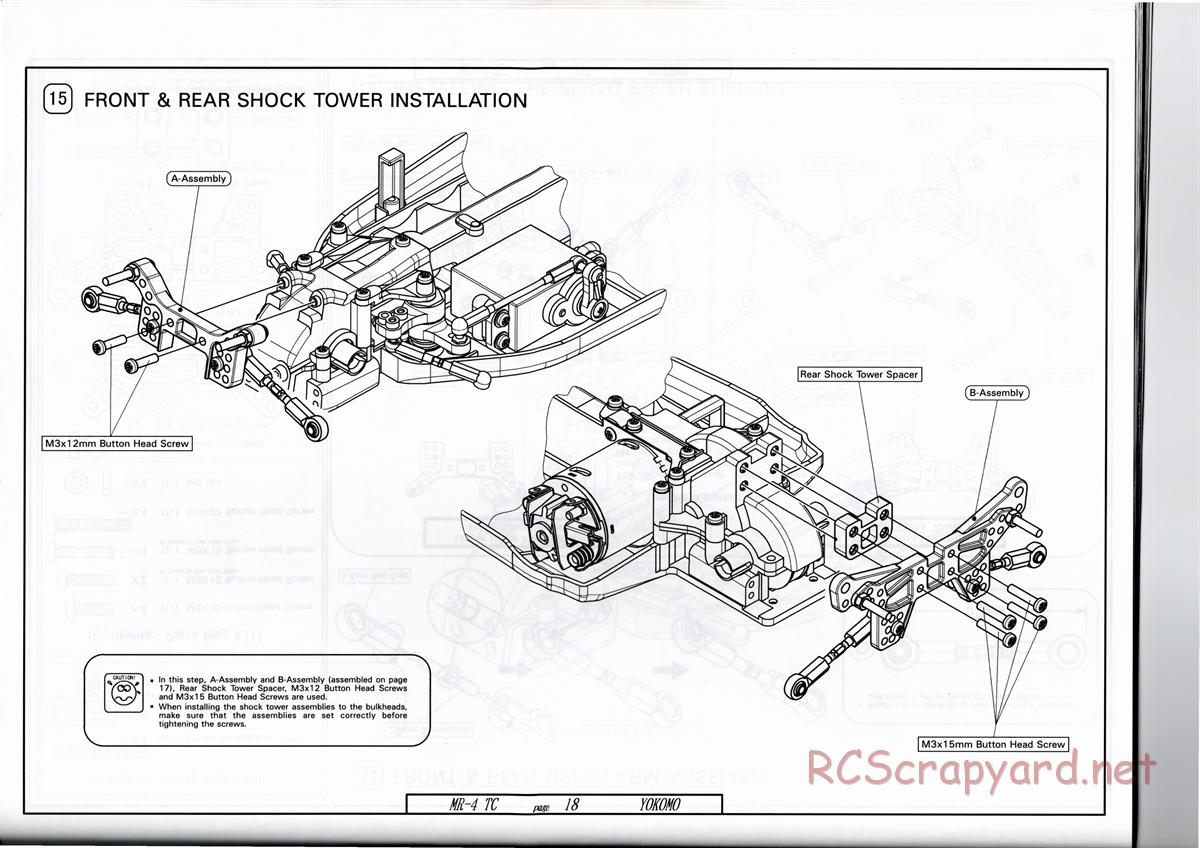 Yokomo - MR-4TC - Manual - Page 18