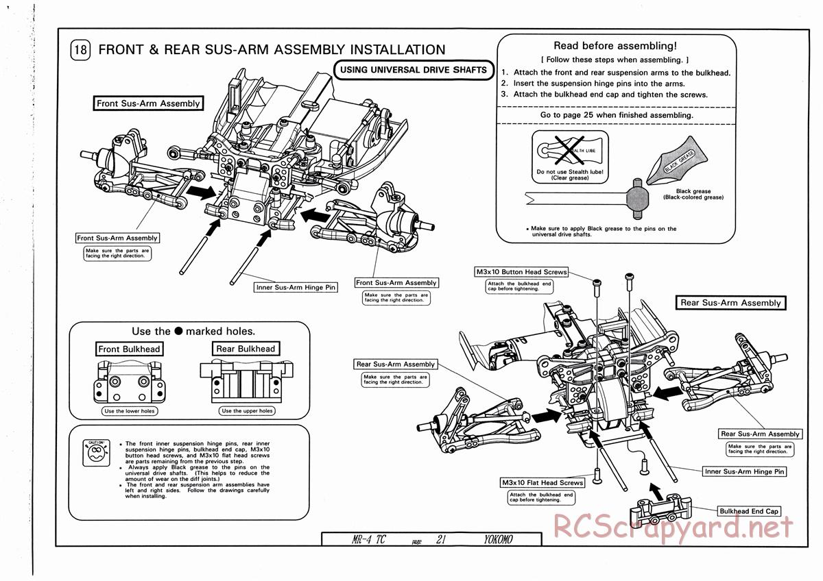 Yokomo - MR-4TC - Manual - Page 21