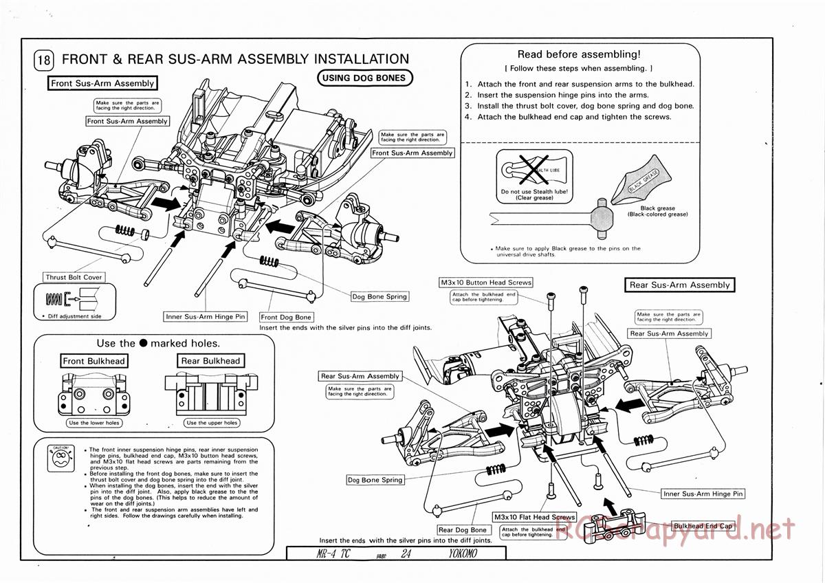 Yokomo - MR-4TC - Manual - Page 24