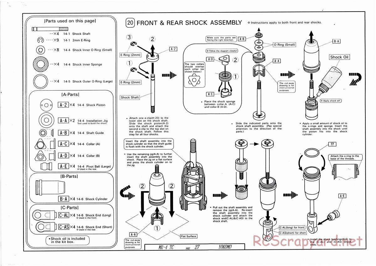 Yokomo - MR-4TC - Manual - Page 27