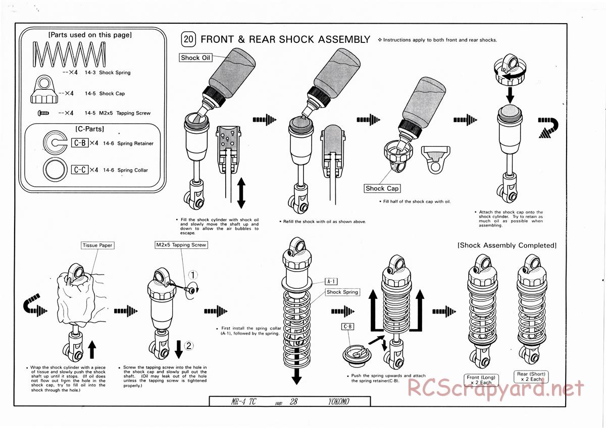 Yokomo - MR-4TC - Manual - Page 28