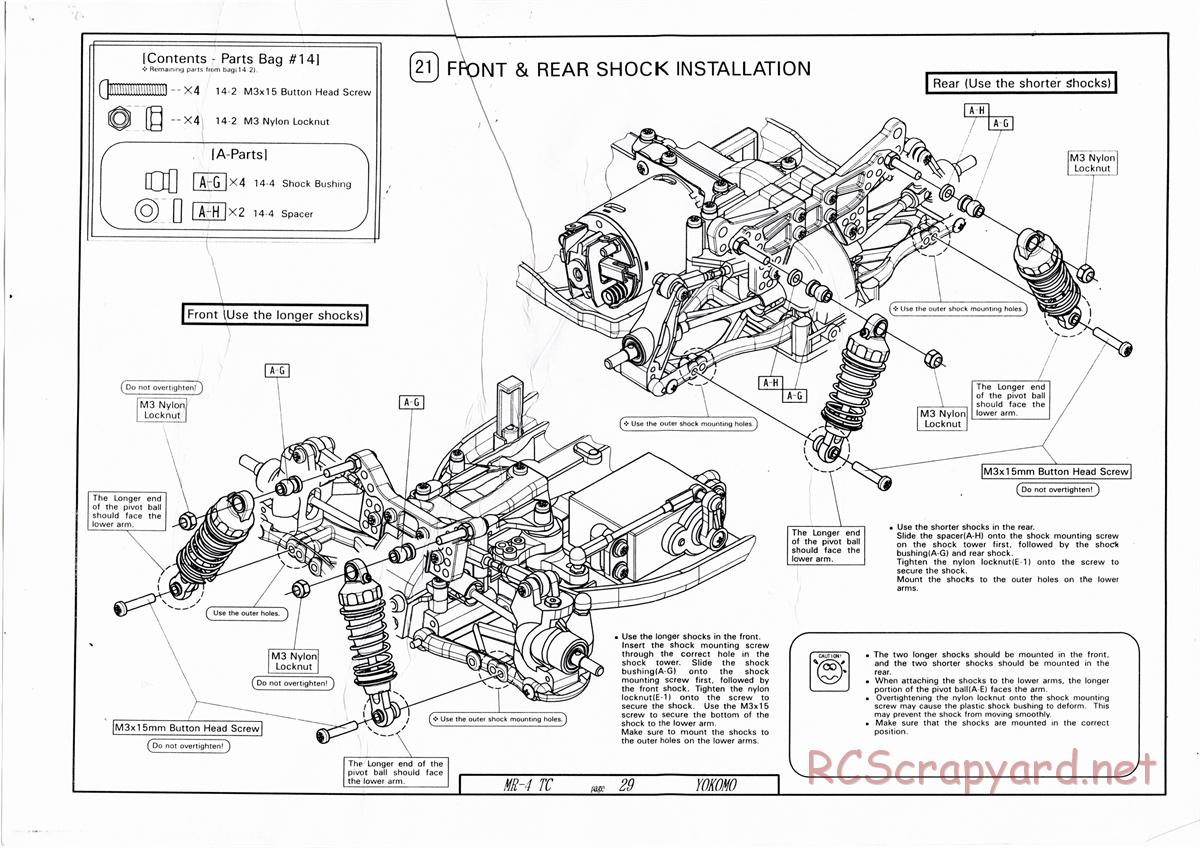 Yokomo - MR-4TC - Manual - Page 29