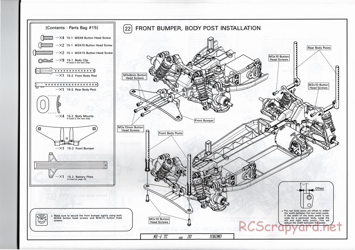 Yokomo - MR-4TC - Manual - Page 30