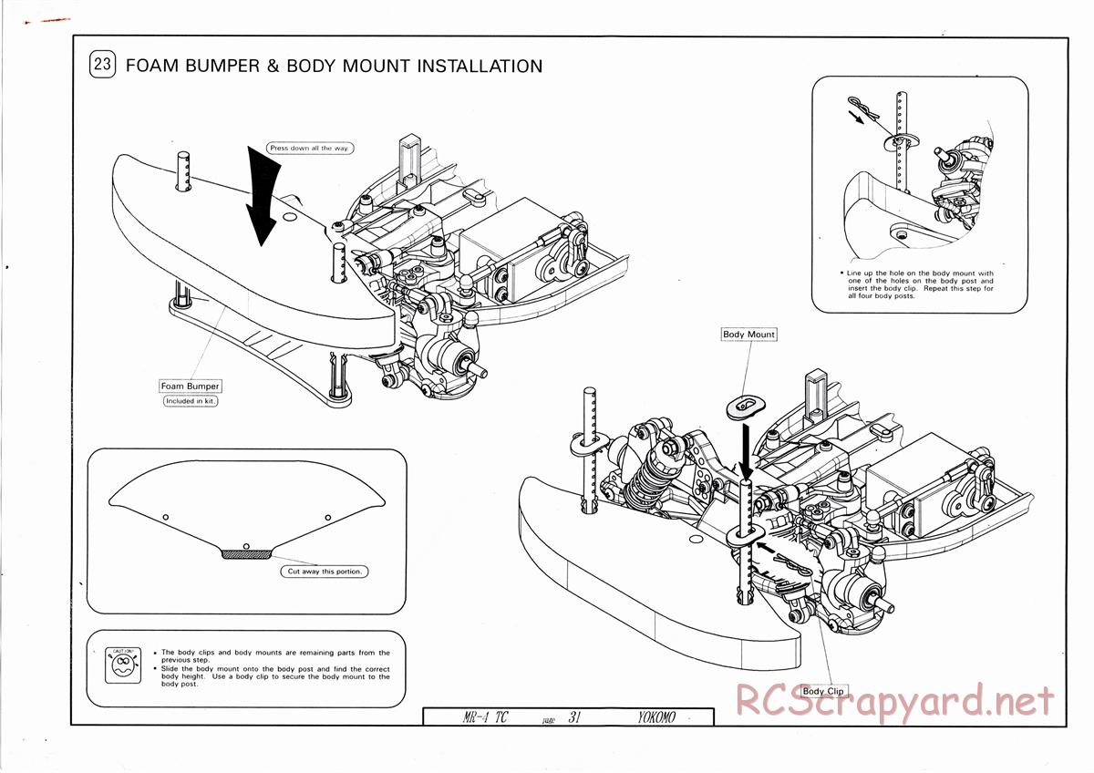 Yokomo - MR-4TC - Manual - Page 31