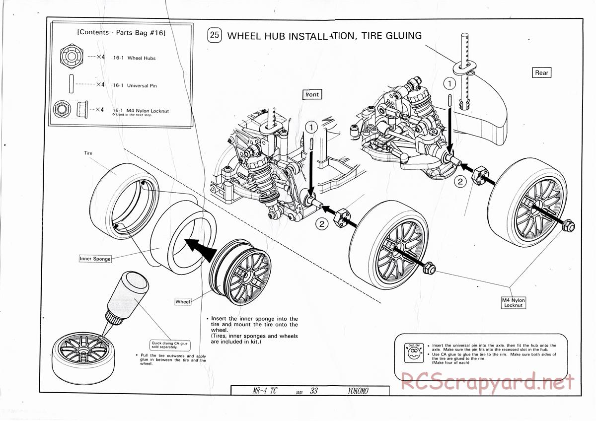 Yokomo - MR-4TC - Manual - Page 33