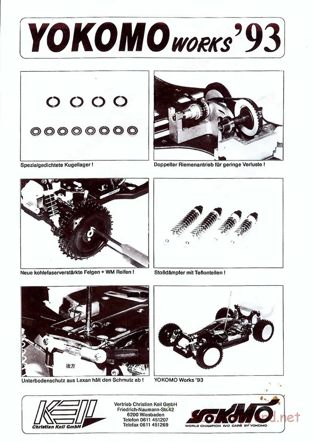 Yokomo - Super Dog Fighter Works 93 - Parts List - Page 4