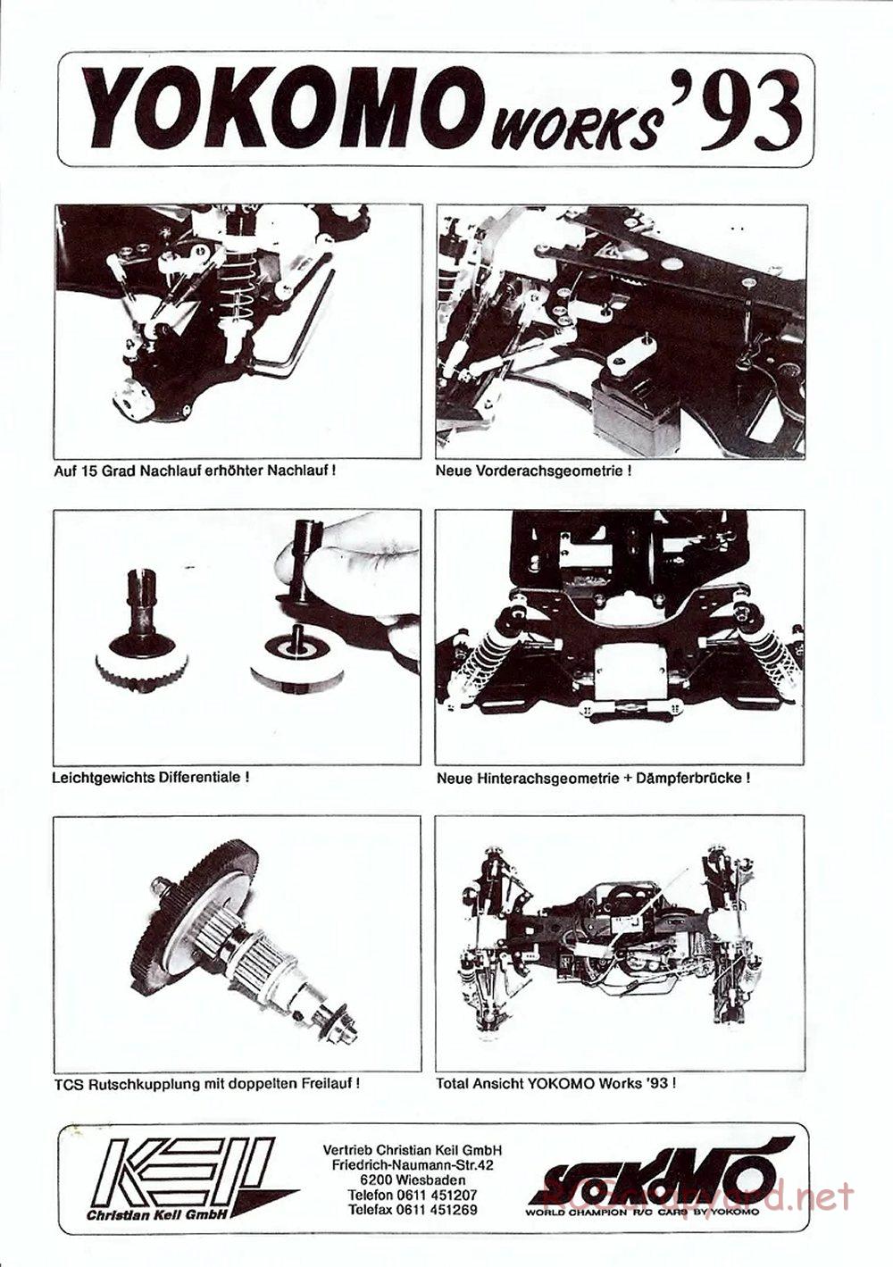 Yokomo - Super Dog Fighter Works 93 - Parts List - Page 5