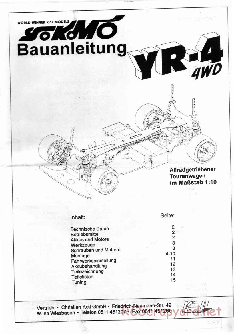 Yokomo - YR-4 - Manual - Page 1