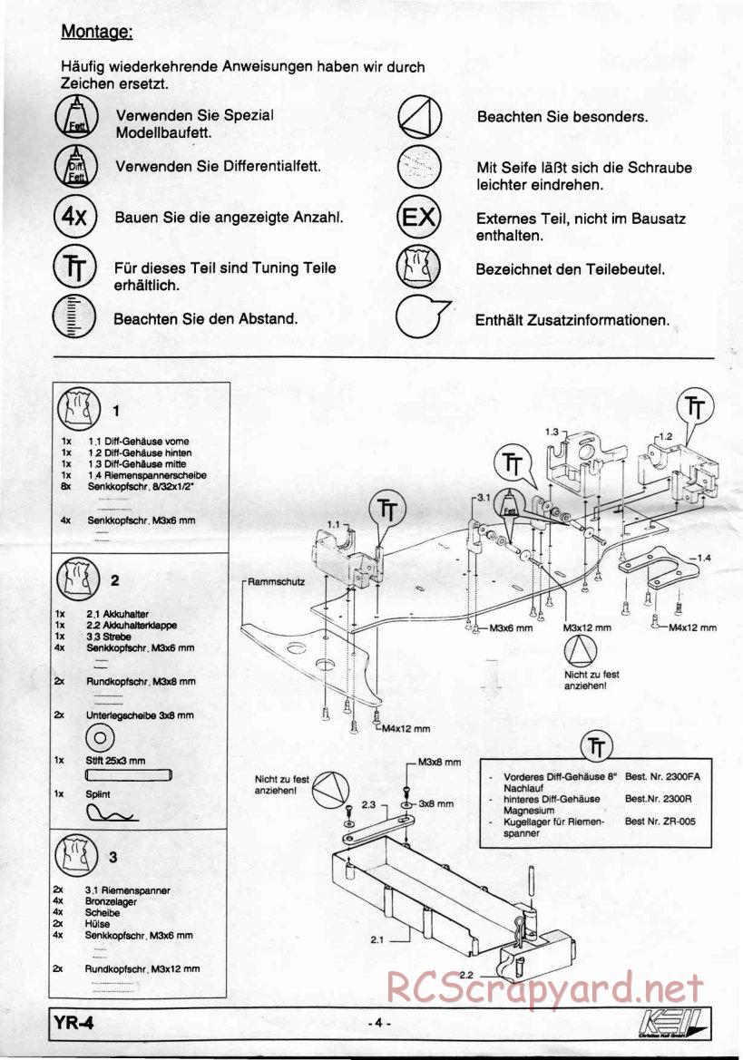 Yokomo - YR-4 - Manual - Page 4