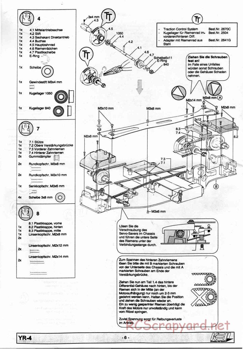 Yokomo - YR-4 - Manual - Page 6