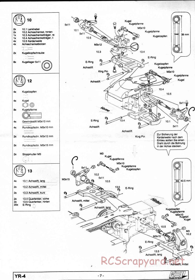 Yokomo - YR-4 - Manual - Page 7