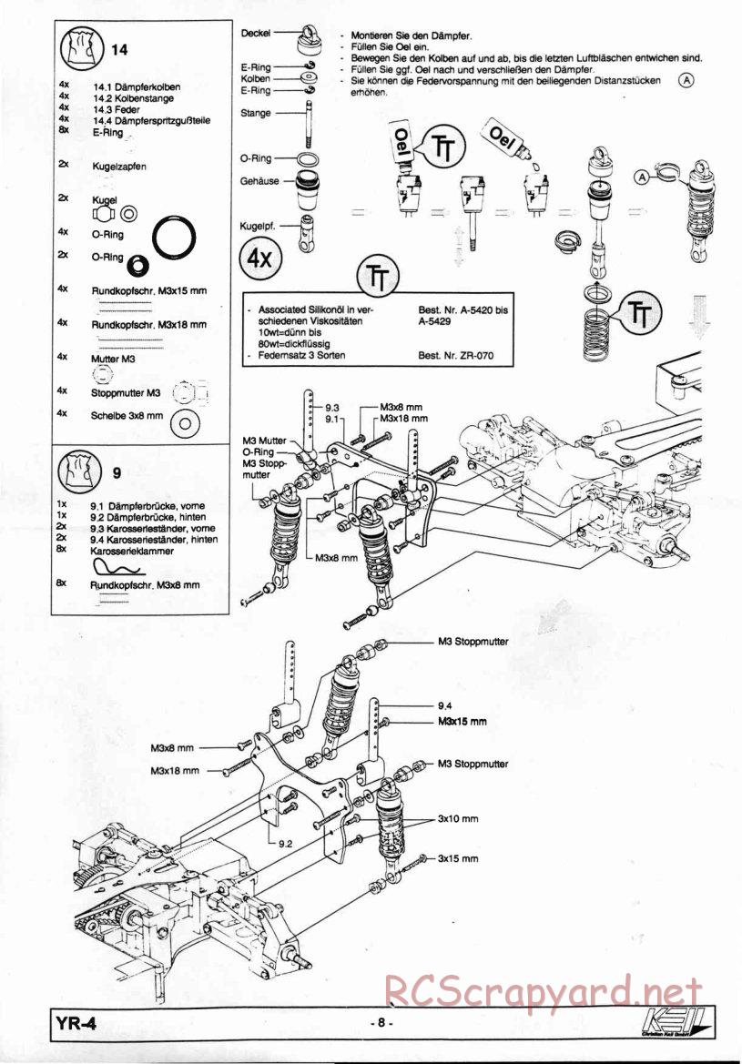 Yokomo - YR-4 - Manual - Page 8